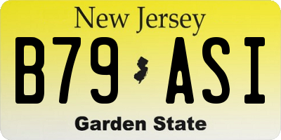 NJ license plate B79ASI