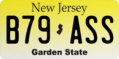 NJ license plate B79ASS