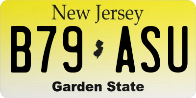 NJ license plate B79ASU