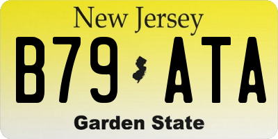 NJ license plate B79ATA