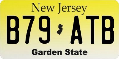 NJ license plate B79ATB