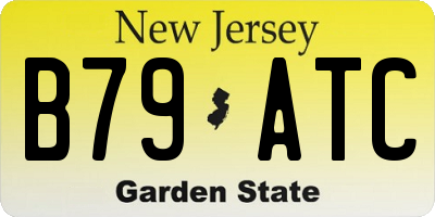 NJ license plate B79ATC