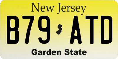 NJ license plate B79ATD