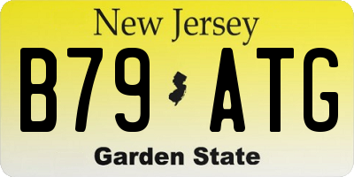 NJ license plate B79ATG