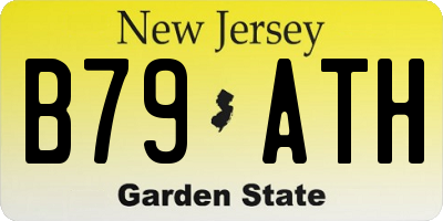 NJ license plate B79ATH