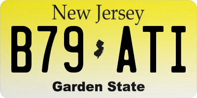 NJ license plate B79ATI