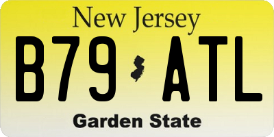NJ license plate B79ATL