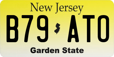 NJ license plate B79ATO