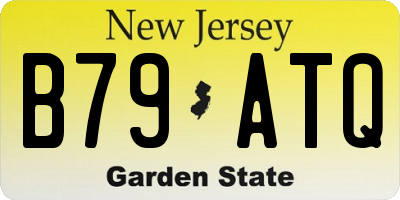 NJ license plate B79ATQ