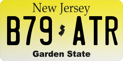 NJ license plate B79ATR