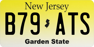 NJ license plate B79ATS