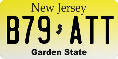NJ license plate B79ATT
