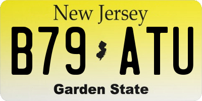 NJ license plate B79ATU