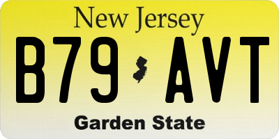 NJ license plate B79AVT