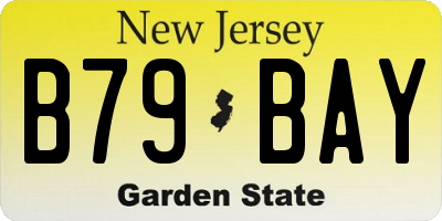 NJ license plate B79BAY