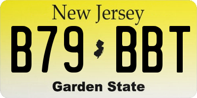 NJ license plate B79BBT