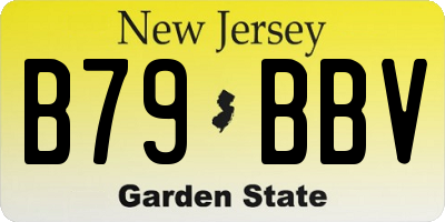 NJ license plate B79BBV