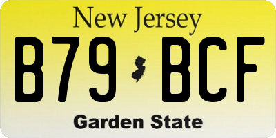 NJ license plate B79BCF