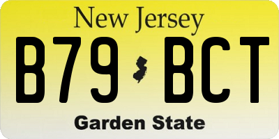 NJ license plate B79BCT