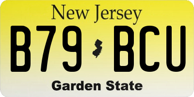 NJ license plate B79BCU