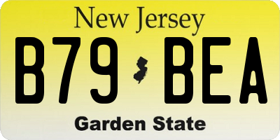 NJ license plate B79BEA