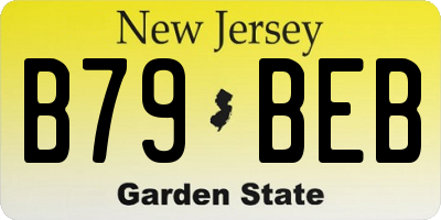 NJ license plate B79BEB