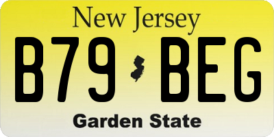 NJ license plate B79BEG