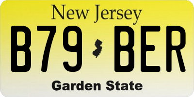 NJ license plate B79BER