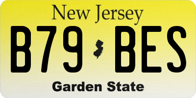 NJ license plate B79BES