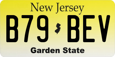 NJ license plate B79BEV