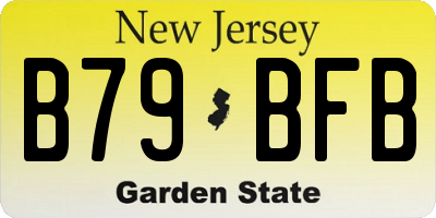 NJ license plate B79BFB