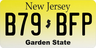 NJ license plate B79BFP