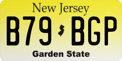 NJ license plate B79BGP