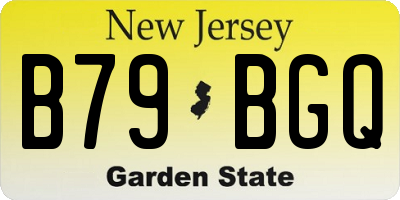 NJ license plate B79BGQ
