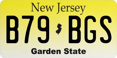NJ license plate B79BGS