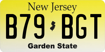NJ license plate B79BGT