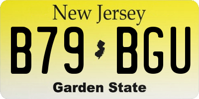 NJ license plate B79BGU
