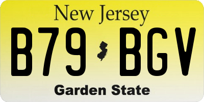 NJ license plate B79BGV