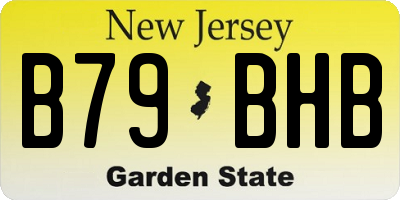 NJ license plate B79BHB