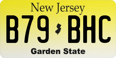 NJ license plate B79BHC