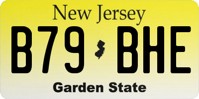 NJ license plate B79BHE