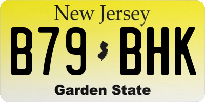 NJ license plate B79BHK