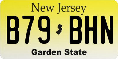NJ license plate B79BHN