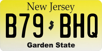 NJ license plate B79BHQ