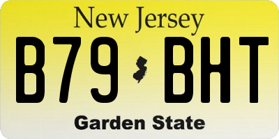 NJ license plate B79BHT