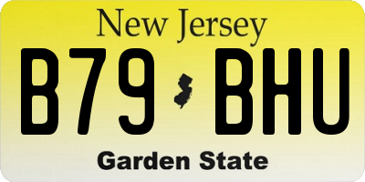 NJ license plate B79BHU
