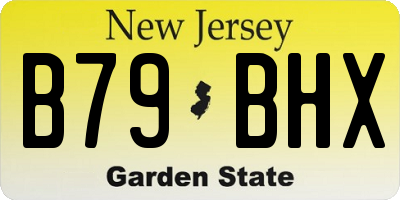 NJ license plate B79BHX
