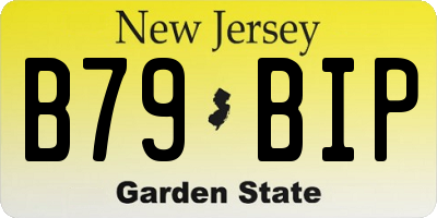NJ license plate B79BIP