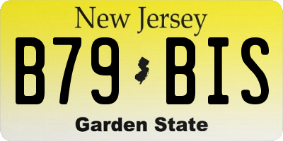 NJ license plate B79BIS