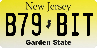NJ license plate B79BIT